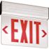 Lithonia Lighting Edg Edge-Lit Integrated Led Surface Mount Exit Sign Red