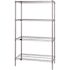 QUANTUM STORAGE SYSTEMS 30 in. x 48 in. x 74 in. Chrome Heavy-Duty Storage 4-Tier Wire Shelving