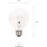 Sylvania 40-Watt G25 E26 Globe Double Life Incandescent Clear Light Bulb in 2700K Soft White Color Temperature (3-Pack)