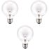 Sylvania 40-Watt G25 E26 Globe Double Life Incandescent Clear Light Bulb in 2700K Soft White Color Temperature (3-Pack)