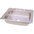 Elkay Kingsford Drop-In Stainless Steel 22 in. x 25 in. 3-Hole Single Bowl Kitchen Sink