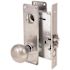 Arrow Lock AM Series 2-3/4 in. Office Mortise Lock Plymouth Knob BS Dull Chrome