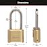 Master Lock Outdoor Combination Lock, 2 in. Shackle, Resettable
