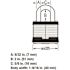 Master Lock No. 3 Steel Laminated Padlock 2 in. L Shackle Keyed Alike No. 0464