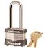 Master Lock No. 3 Steel Laminated Padlock 2 in. L Shackle Keyed Alike No. 0464