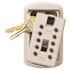 Kidde Mounted 2-Key Box with Pushbutton Combination Lock, Clay