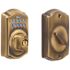 Schlage SCHLAGE ELECTRONIC DEADBOLTS KEYPAD CAMELOT DESIGN ANT BRASS