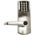 KABA ILCO EPLEX 2000 PUSHBUTTON ELECTRONIC CYLINDRICAL LOCK, BEST KEYWAY/EQUIVALENT, LONG LEVER, SATIN CHROME