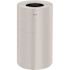 Rubbermaid Commercial Products Atrium 35 Gal. Satin Stainless Steel Open Top Trash Can
