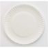 AJM Packaging Corporation 6 in. Uncoated Paper Plates in White (1000 Per Case)