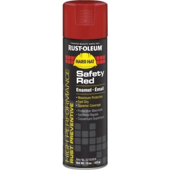 15 Oz Rust Oleum High Performance Enamel Gloss Spray Paint Safety Red Hd Supply