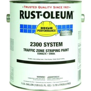 Image for Rust-Oleum 1 Gal High Performance 2300 System Traffic Zone Striping Paint Flat Yellow 2PK from HD Supply