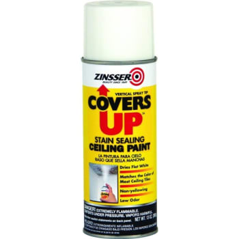 13 Oz Zinsser Covers Up Ceiling Tile Paint And Primer White Hd
