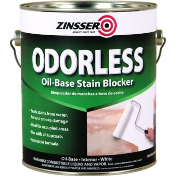 Image for Zinsser 1 Gallon Odorless Stain Blocking Primer Flat White from HD Supply