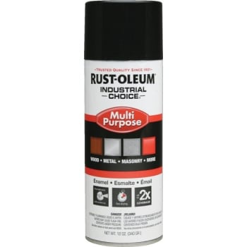 Image for Rust-Oleum 12 Oz Industrial Choice Enamel Gloss Spray Paint - Black from HD Supply
