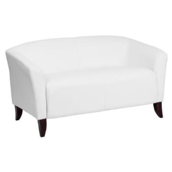 Flash Furniture Hercules Imperial Series Ivory Leather Loveseat