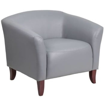 Image for Flash Furniture Hercules Imperial Series Gray Leather Chair from HD Supply