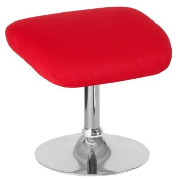 Image for Flash Furniture Egg Series Red Fabric Ottoman from HD Supply