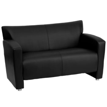 Image for Flash Furniture Hercules Majesty Series Black Leather Loveseat from HD Supply