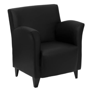 Image for Flash Furniture Hercules Roman Series Black Leather Lounge Chair from HD Supply