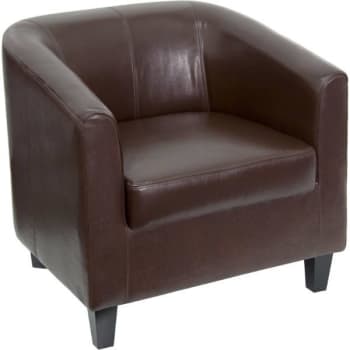 Image for Flash Furniture Brown Leather Lounge Chair from HD Supply