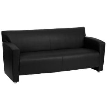 Image for Flash Furniture Hercules Majesty Series Black Leather Sofa from HD Supply