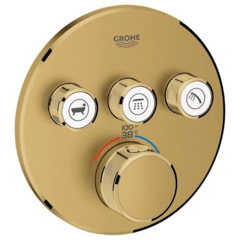 Grohe Grt Smartcontrol Thermostatic Trim Round Brushed Cool Sunrise