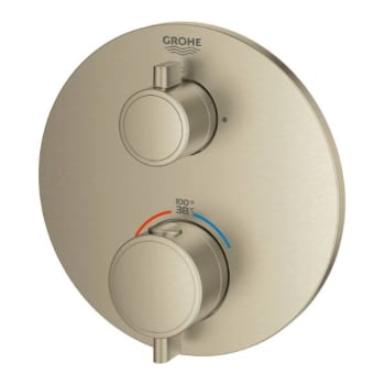 Image for Grohe Grohtherm Round Dual Func Thm Trim Brushed Nickel from HD Supply
