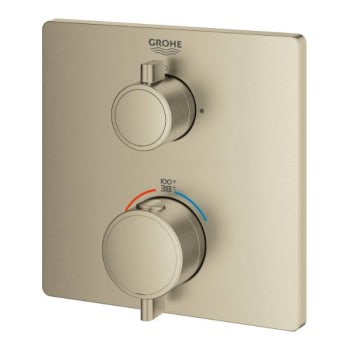 Image for Grohe Grohtherm Square Dual Func Thm Trim Brushed Nickel from HD Supply