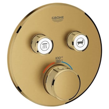 Image for Grohe Grt Smartcontrol Thm Trim Round Brushed Cool Sunrise from HD Supply