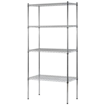 Image for Muscle Rack Industrial Welded Wire Shelving, 800lbs Capacity, Chrome from HD Supply