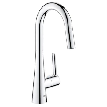 Grohe Ladylux L2 Single-Handle Pull Down Dual Spray Prep Faucet Starlight Chrome
