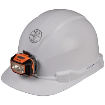 Klein Tools® Hard Hat, Non-Vented Cap With Headlamp