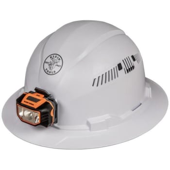 Image for Klein Tools® Hard Hat, Vented Brim With Headlamp from HD Supply