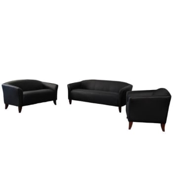 Image for Flash Furniture Hercules Imperial Series Reception Set In Black from HD Supply