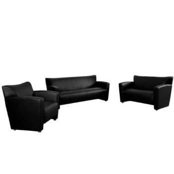 Image for Flash Furniture Hercules Majesty Series Reception Set In Black from HD Supply