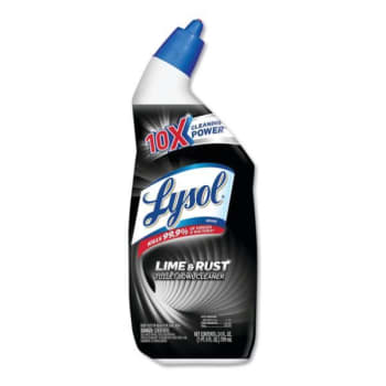 Lysol 24 Oz Disinfectant Toilet Bowl Cleaner w/ Lime and Rust Remover (9-Case)