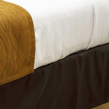 Valley Forge Fabrics Comfort® Bed Wrap Taffeta Brown King 76x80x14, Case Of 6