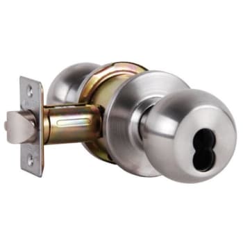 Arrow™ Rk Series  Storeroom Function Cylindrical Lockset, Stainless Steel