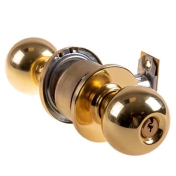 Image for Arrow™ Mk Series A-Keyway Entrance/office Cylindrical Lockset (Bright Brass) from HD Supply