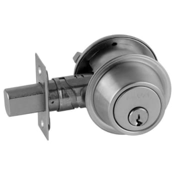 Image for Falcon® D200 Series Single G Keyway Cylinder Deadbolt (Satin Chrome) from HD Supply