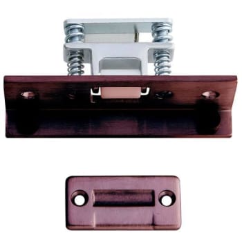 Image for Ives 1-1/2 x 4-1/2 x 1-3/4 in Brass Projection Roller Latch w/ Angled Stop (Rubbed Bronze) from HD Supply