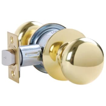 Arrow™ Mk Series  Passage Function Cylindrical Lockset, Keyless, Bright Brass