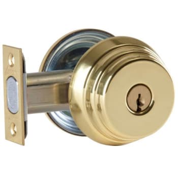Image for Arrow™ E Series  Single Cylinder Deadbolt, A Keyway, Bright Brass from HD Supply