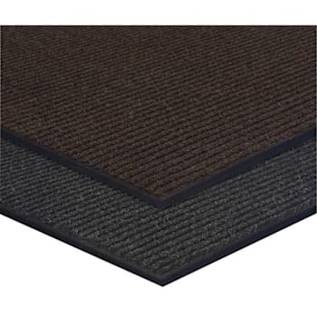 Apache Mills 4 X 6' Indoor Floor Mat Black Apache Ribbed