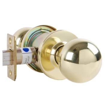 Arrow™ Rk Series  Passage Function Cylindrical Lockset, Keyless, Bright Brass