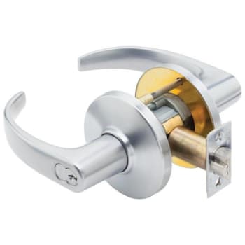 Image for Best® 9k Series Entrance Function Cylindrical Lockset, 14 Lever, Satin Chrome from HD Supply