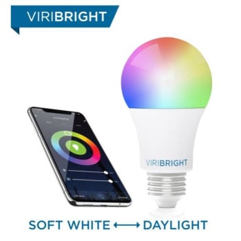 Viribright 9.5W A19 LED A-Line Bulb (2700K) (Tunable White)