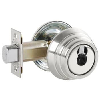 Image for Arrow E Series Grade 2 Double Cylinder Deadbolt, Less Core, Bright Chrome from HD Supply