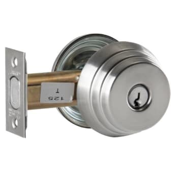 Image for Arrow E Series Grade 2 Single Cylinder Deadbolt, C Keyway, Bright Chrome from HD Supply